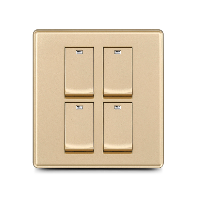 4 gang 1 way switch