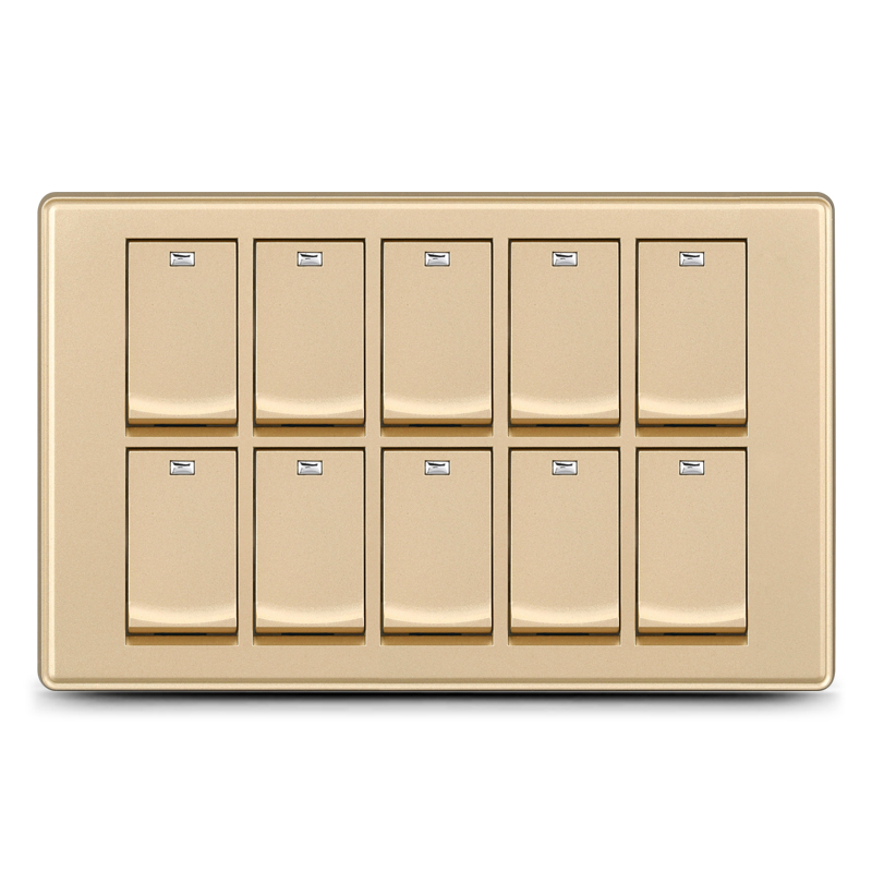 10 gang 1 way switch